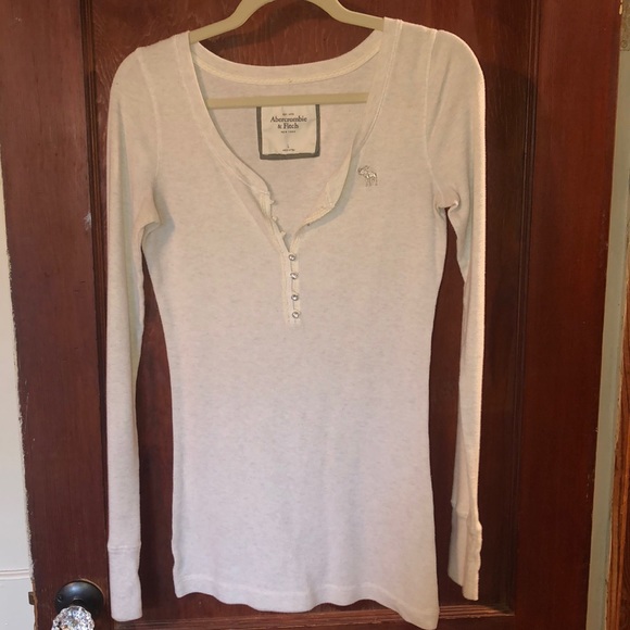 A & F Sparkle Henley Top - Picture 1 of 3